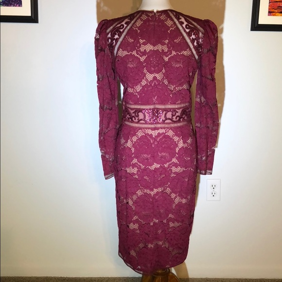 Tadashi Shoji Selena dress in Wine - Picture 9 of 12
